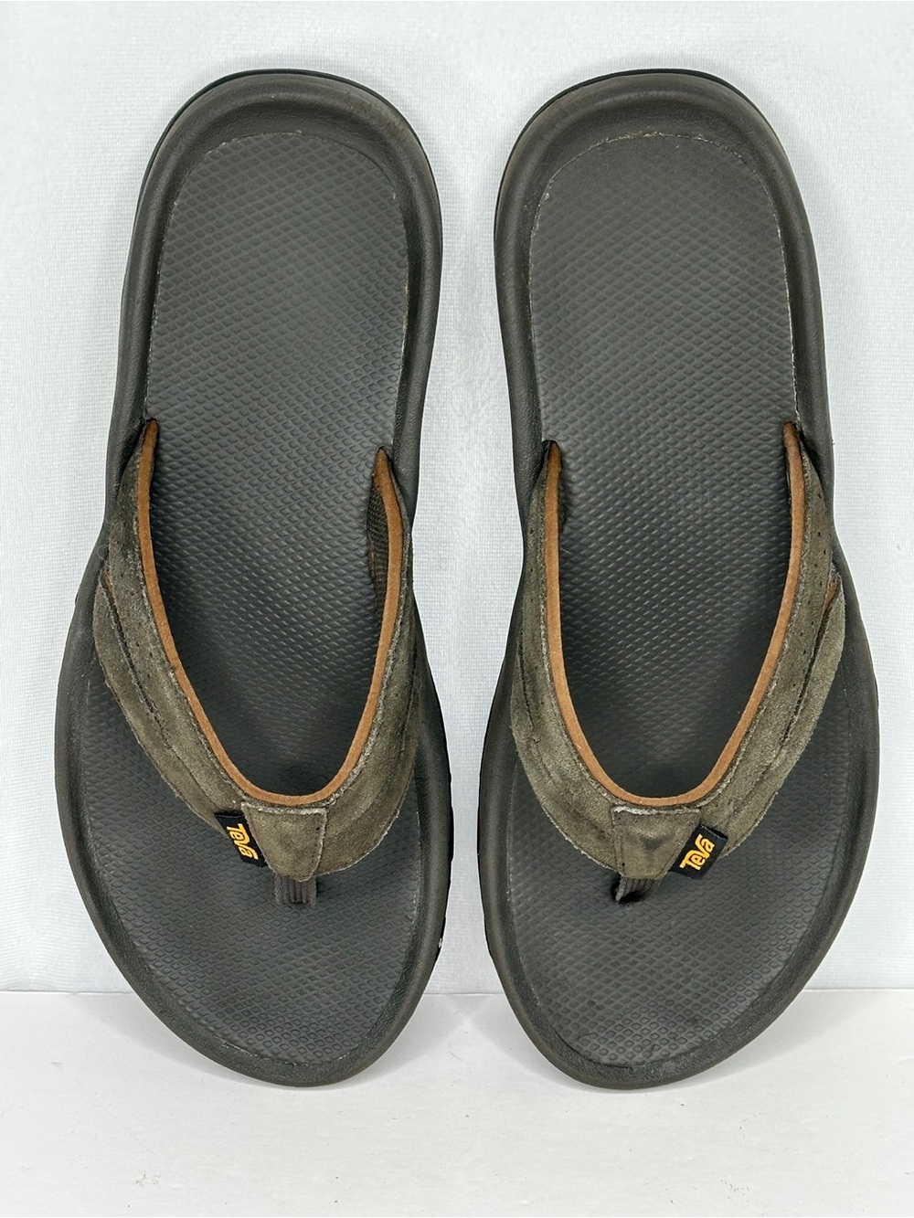 Teva Katavi Brown Thong Sandals with  Suede Straps Outdoor Sz 11 - Picture 9 of 9